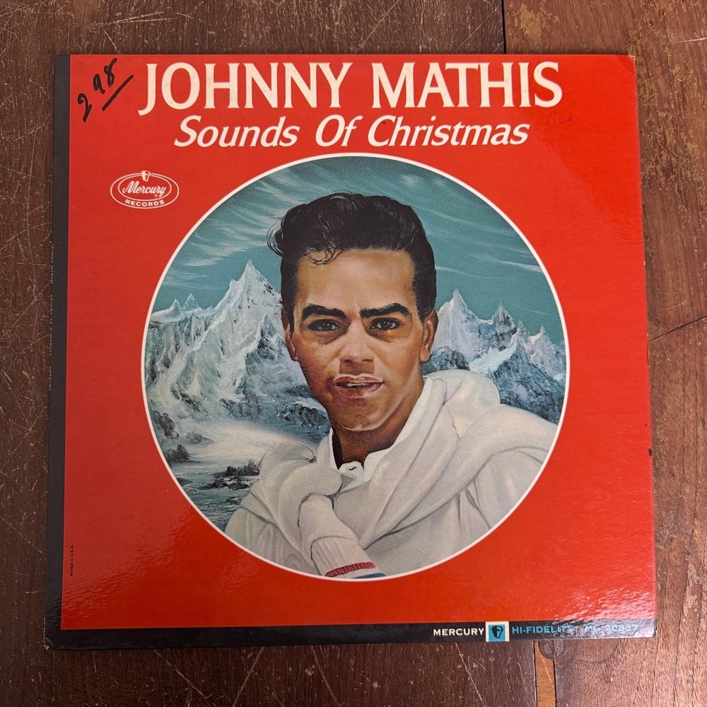 Johnny Mathis Sounds of Christmas 1963‎ Mercury Records LP Vinyl Record